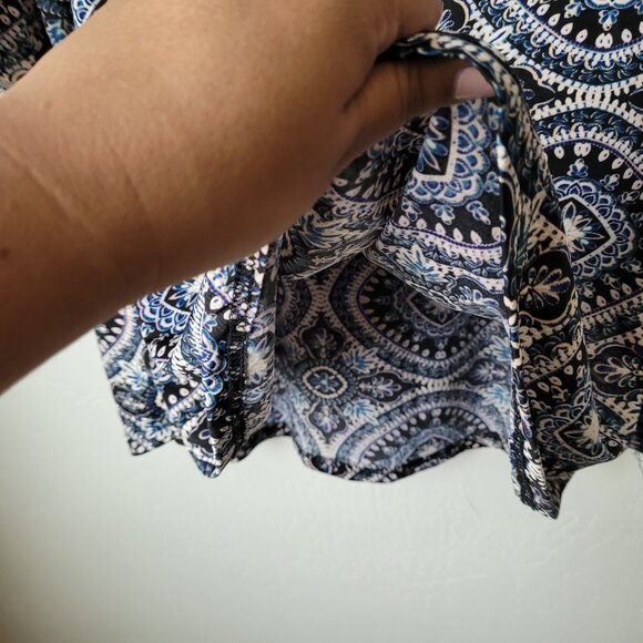 Roommates Plus Size Boho Bell Sleeves Embroidered Blouse - Picture 3 of 8